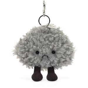 Jellycat AMUSEABLES STORM CLOUD Bag Charm out of stock NWT Authentic gift grey